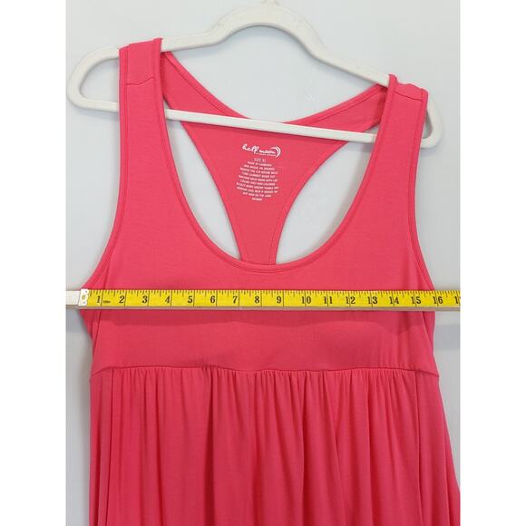 Half Moon By Modern Movement Athletic Workout Tank Dress Modal Women XL Salmon - Picture 5 of 8